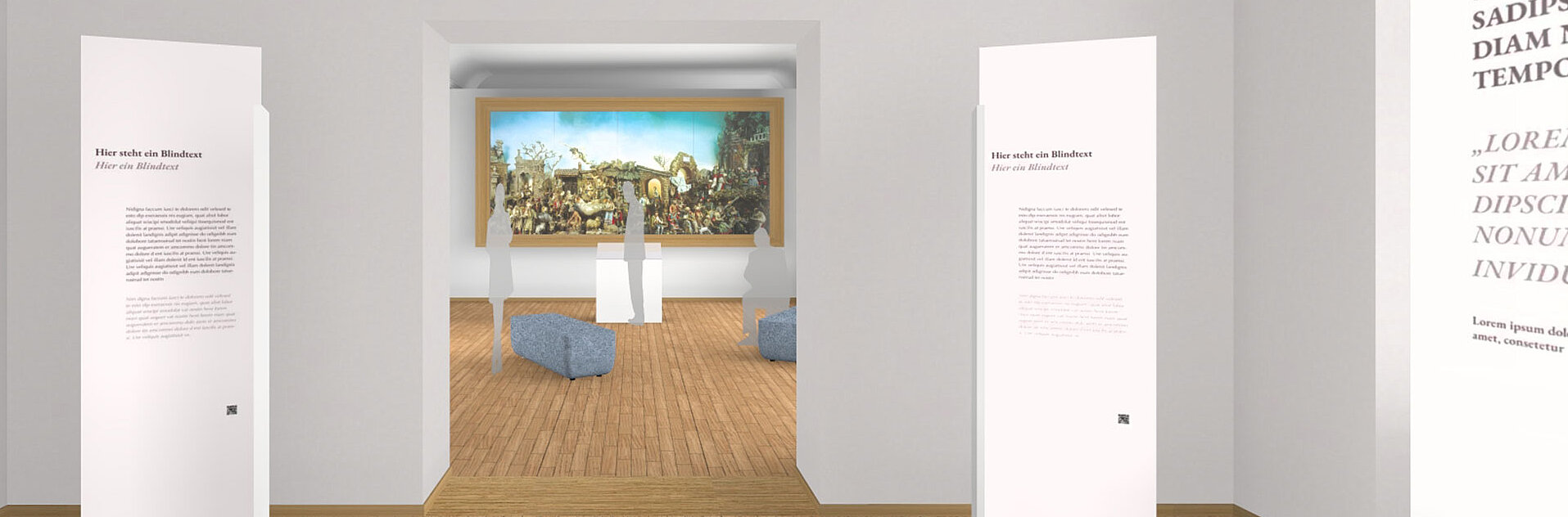 Entwurf fuer ein Museum im Kloster Ettal