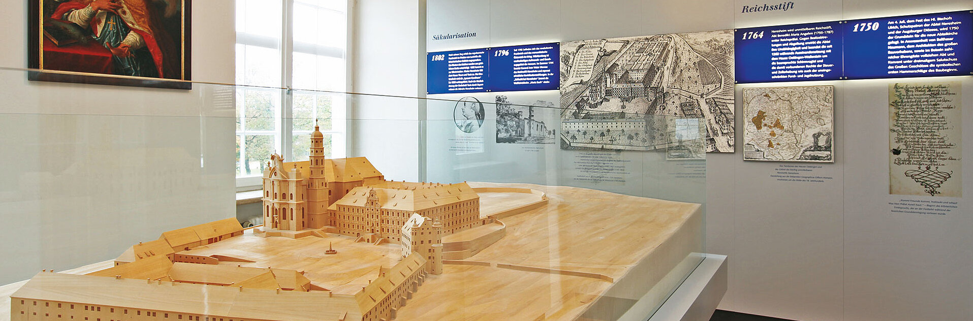 Modell der Anlage Kloster Neresheim